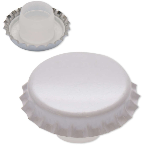 Kapsler 29 mm. med stor BIDULE 200 stk. hvid