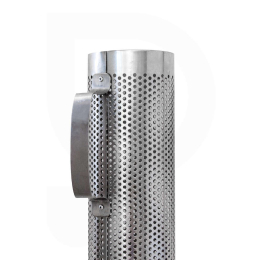 Sigte Perforeret rustfri stål cylinder ∅ 7,5 x 90h cm